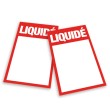Étiquettes "liquidé" style 1