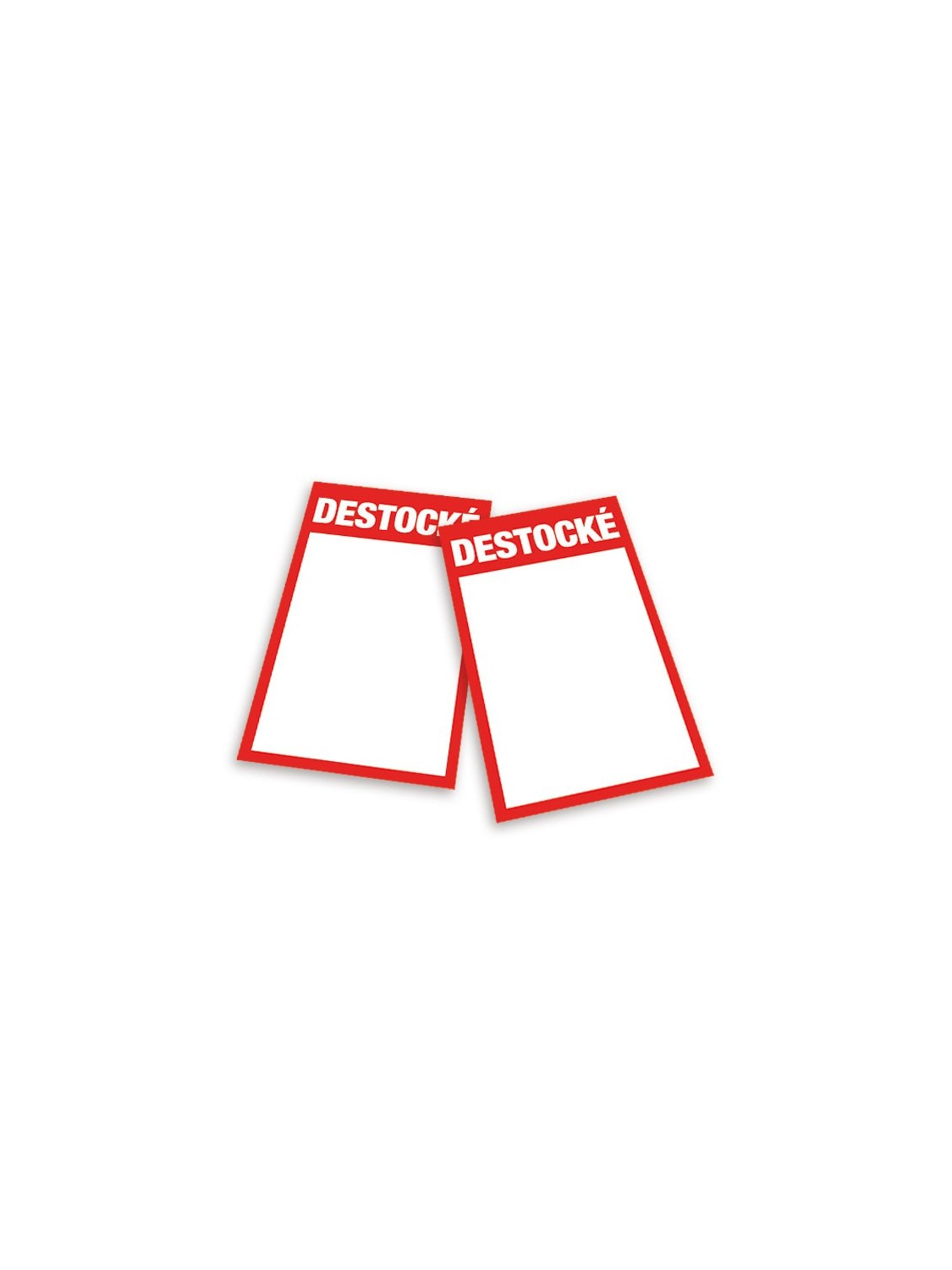 Étiquettes "destocké" style 1 Étiquettes "destocké" style 1