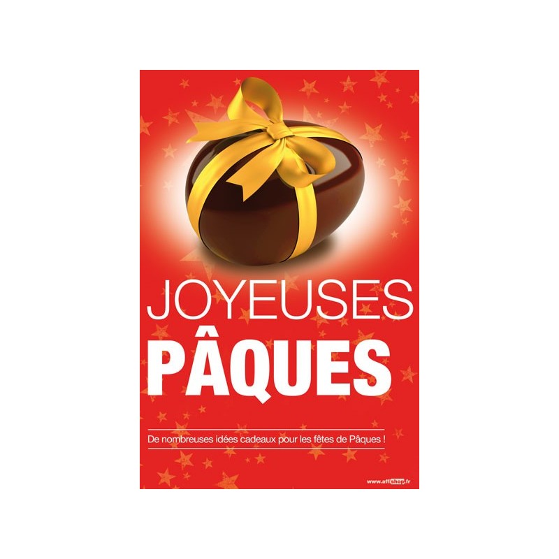 Affiche Joyeuse Pâques
